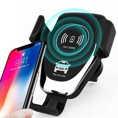 Amazon Hot Selling Car Holder Wireless Charging Charger 10W Fast Wireless Charger For iPhone Samsung Car Holder Wireless Charger