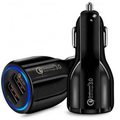 Universal Car USB Charger QC 3.0 QC 2.0 Quick Charging Mobile 2 USB Port Car Charger For iPhone Samsung Car Charger