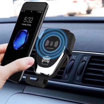 Wireless Car Charger Mount Air Vent Wireless Charger Holder with 7.5W/10W Qi Fast Charging Gravity Holder Wireless Car Charger