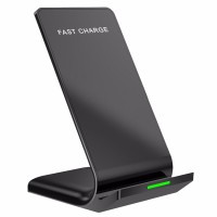 Amazon Hot Sell Universal Wireless Charger 10W Fast Qi Wireless Charging Pad For Smart Mobile Phone With Dock Non-Slip Pad