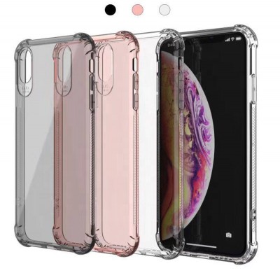 New Arrival Hot Selling Support Wireless Charging Crystal Transparent Clear Flexible Soft Gel TPU Cover Shell For iPhone X case